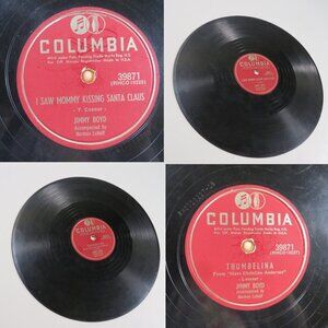 78 LP Record: I Saw Mommy Kissing Santa Clause & Thumbelina Jimmy Boyd 1953